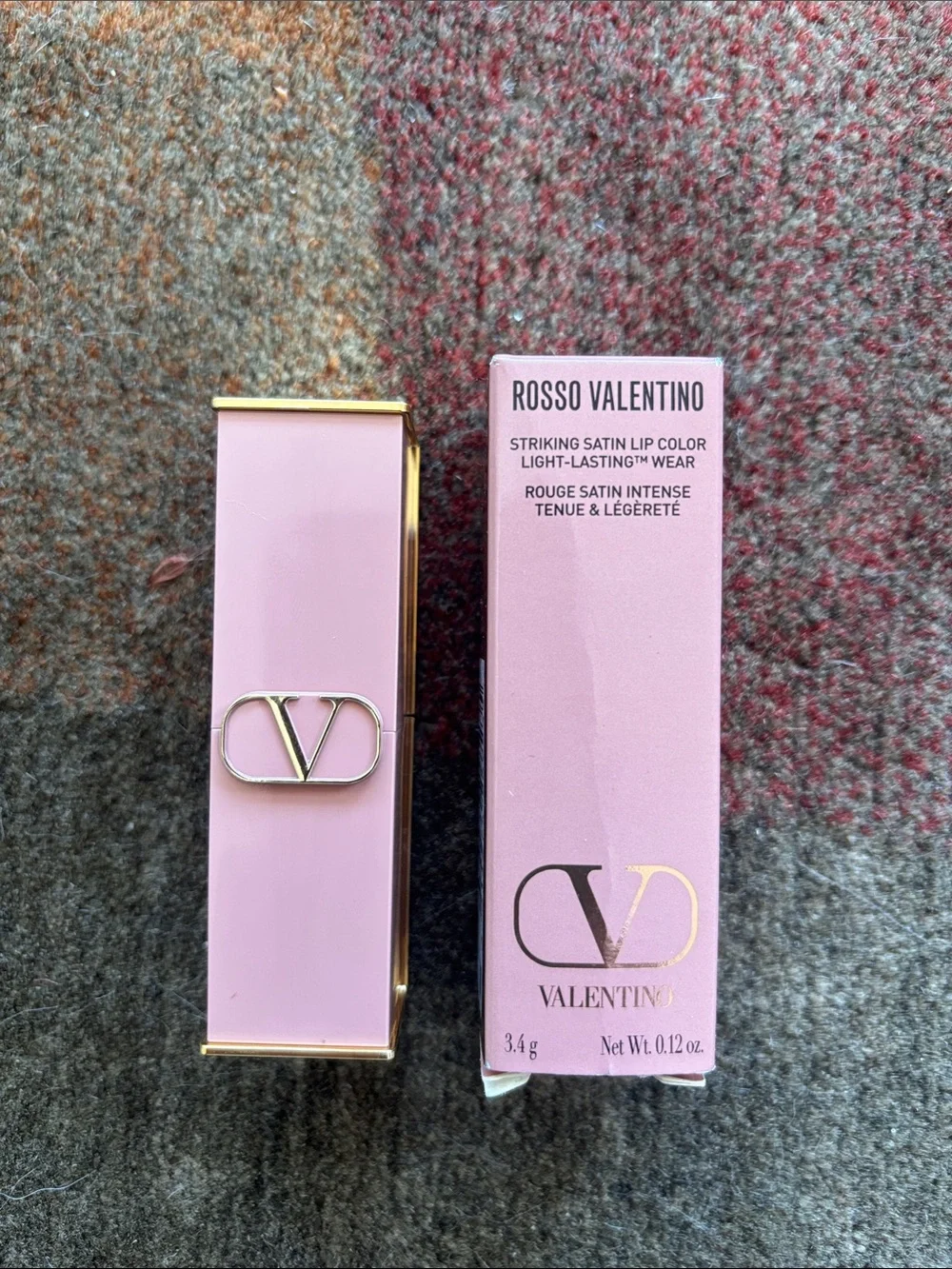 NIB Valentino Rosso Valentino 'Striking Satin' Lip Color - Full Size/Refillable